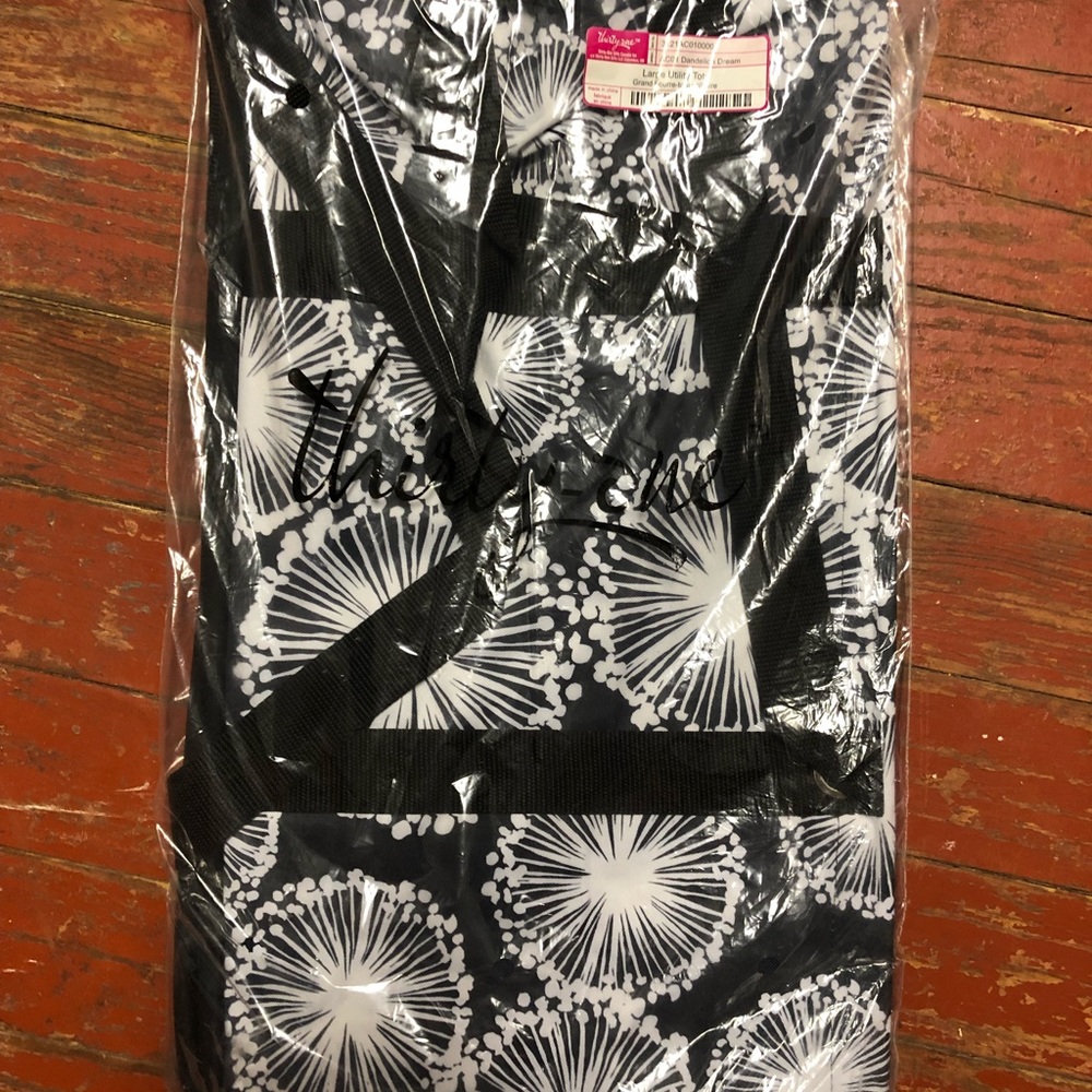 Thirty-One Large Utilty Totes- dandelion print